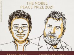 Premiul Nobel pentru Pace, câștigat de jurnaliștii Maria Ressa (Filipine) și Dmitri Muratov (Rusia), pentru “lupta lor curajoasă în apărarea libertății de exprimare”