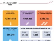 România a depășit pragul de șapte milioane de persoane vaccinate anti-Covid. Au fost vaccinate un milion de persoane în mai puțin de două săptămâni
